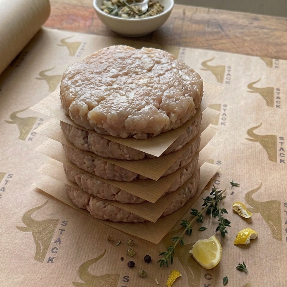 Chicken Thigh Burgers 6oz x 6