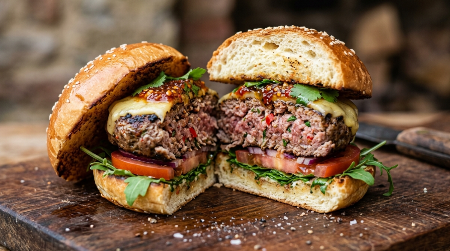Lamb burgers 6oz x 6
