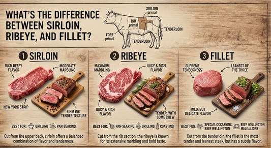 What's the Difference Between Sirloin, Ribeye and Fillet?