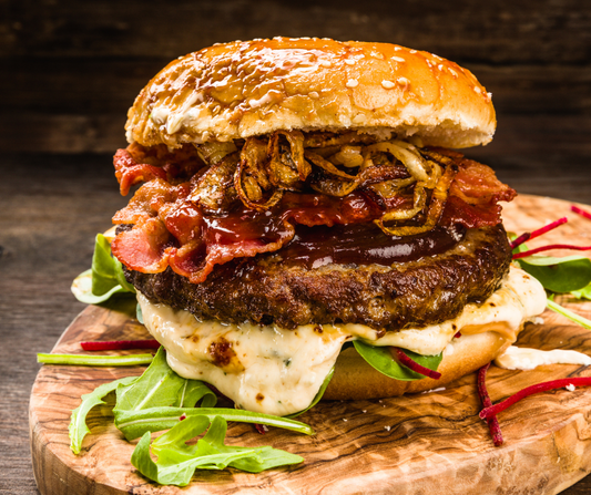 Kentucky bourbon beef burger