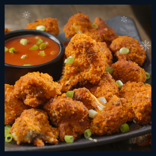Battered cauliflower bites
