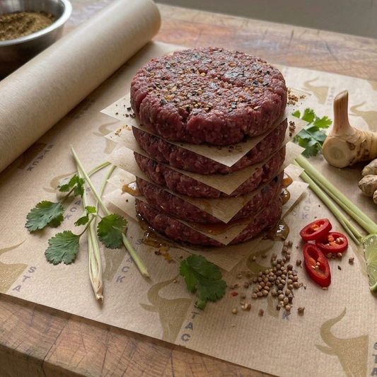 Kentucky Bourbon Glazed Beef Burgers (6 x 6oz)
