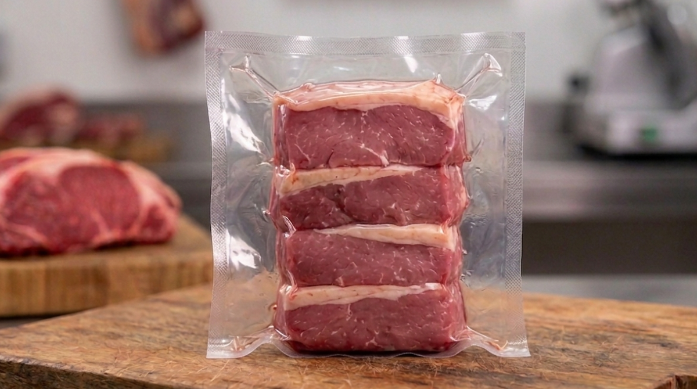 Two square-cut lamb rump steaks with skin-on, ready for the grill – Stack Butcher.