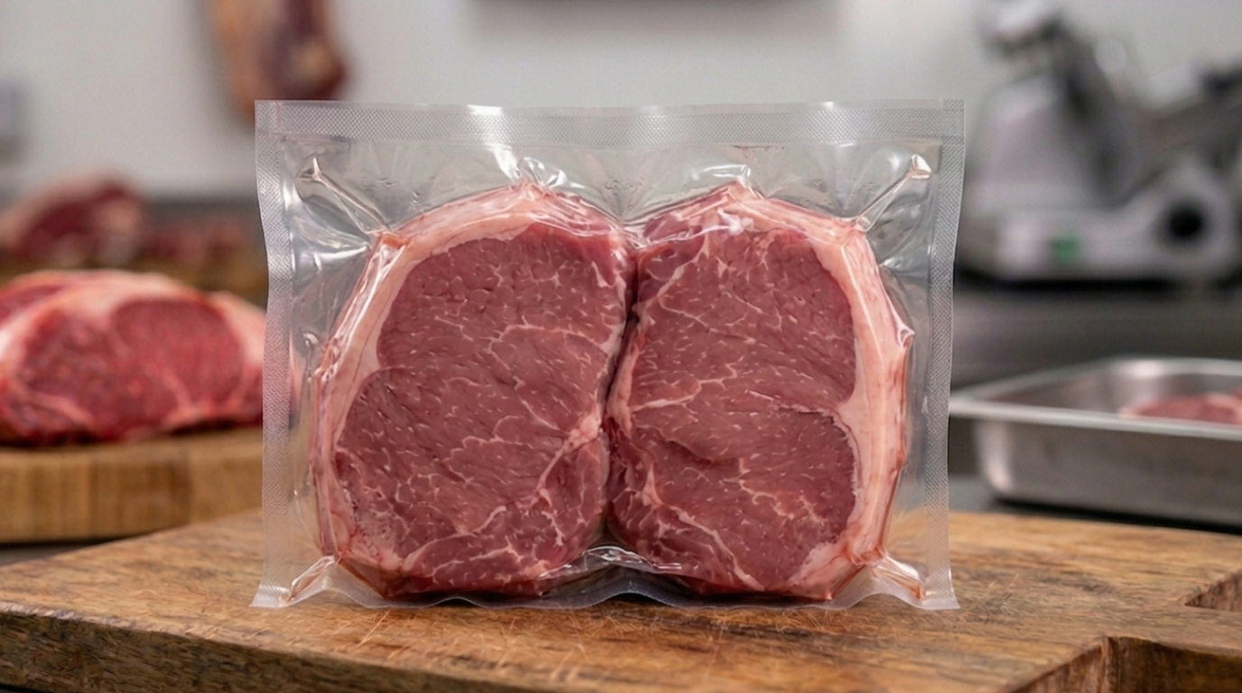 Freshly cut lamb gigot steaks on a butcher's block – Stack Butcher.