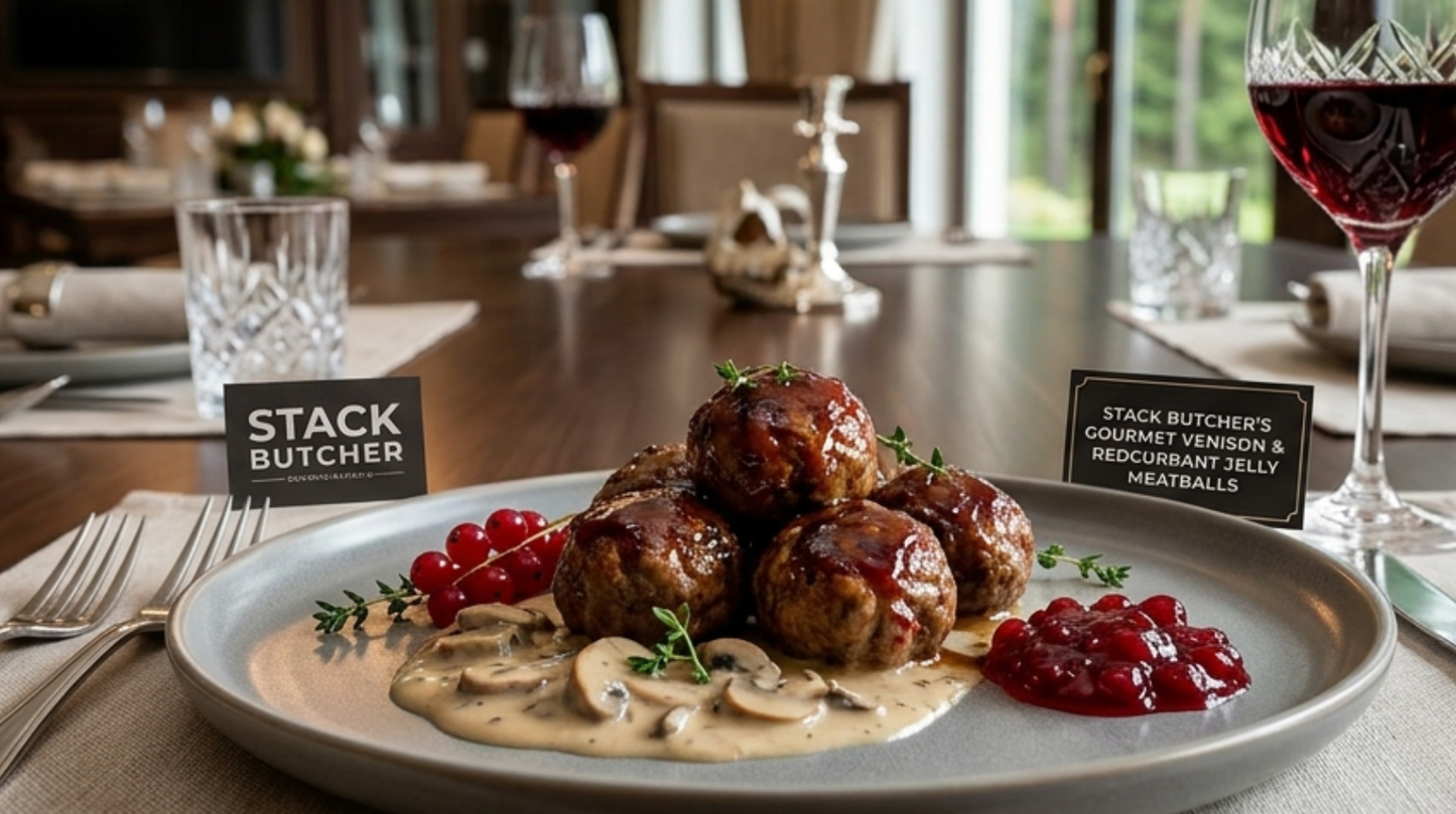 Gourmet Venison & Redcurrant Meatballs (24 x 1.5oz)