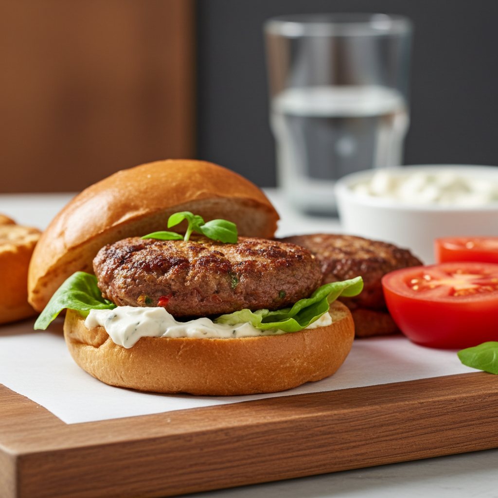 Lamb burgers 6oz x 6