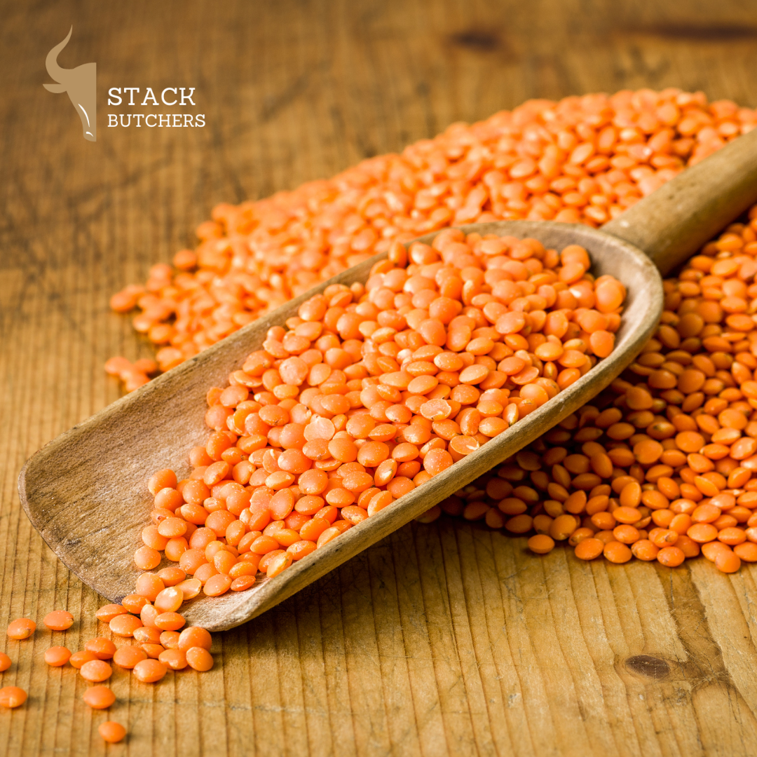 Red split lentils