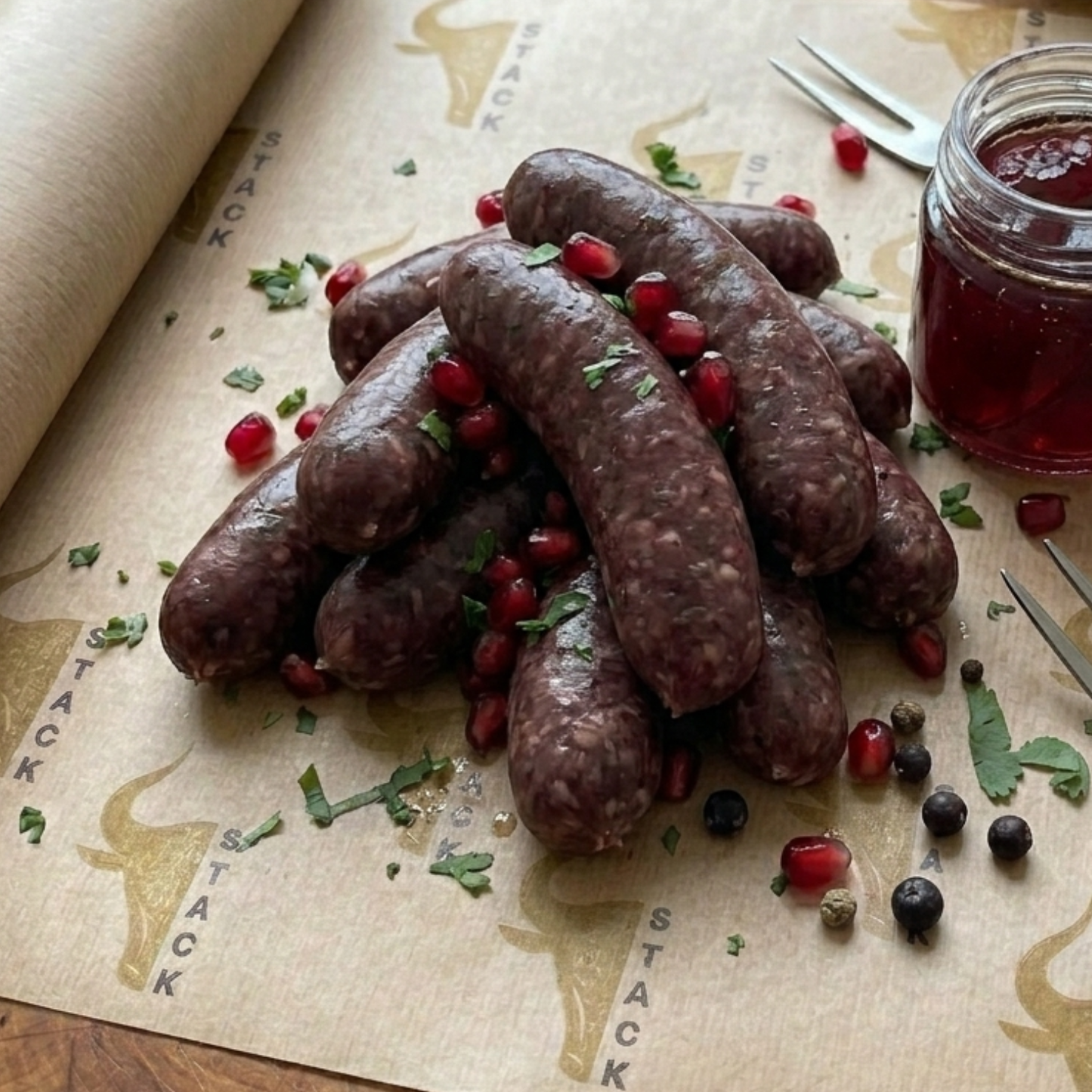 Gourmet Venison & Redcurrant Sausages